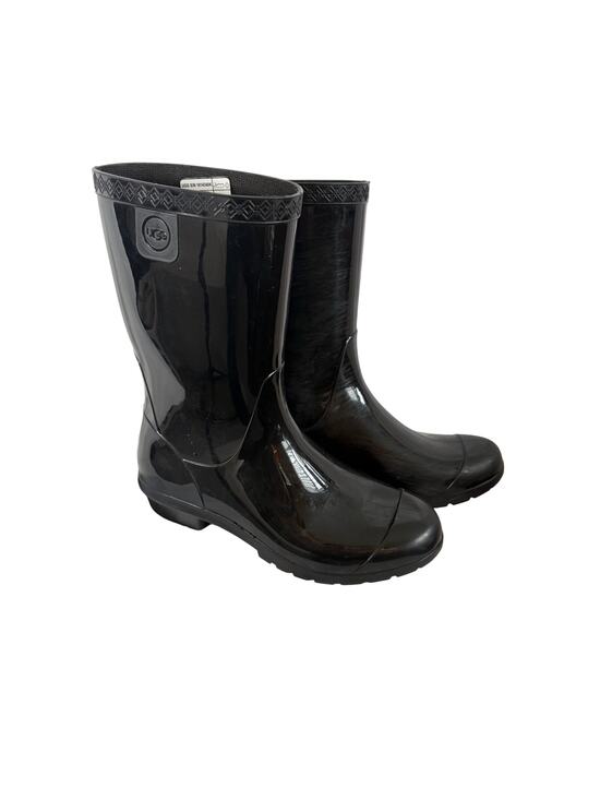 UGG Australia Other - UGG Girls Raana black mid calf rain boots. Waterproof. Size 4.